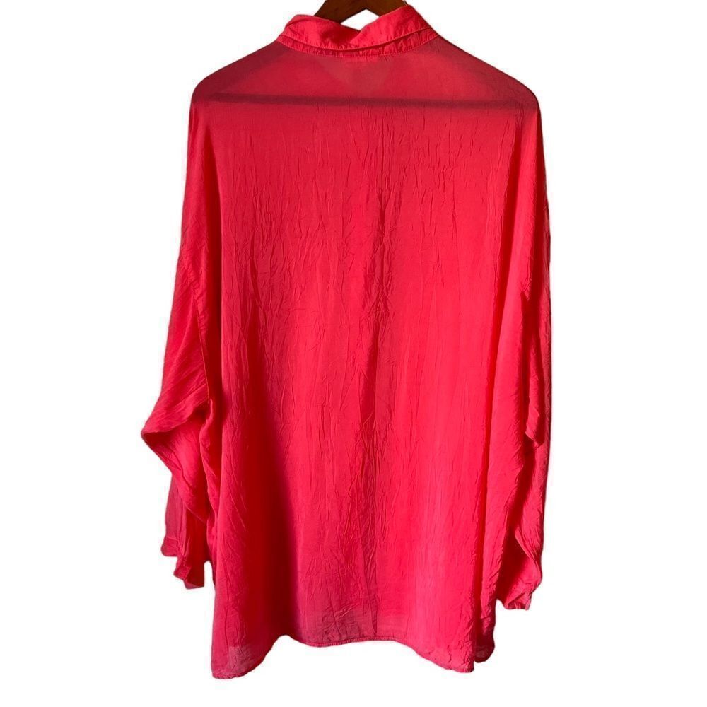 TIANELLO Tencel Velvet Pink Christiana Blouse - Picture 8 of 8